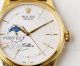 Perfect Replica Rolex Cellini White Moonphase Guilloche Dial Yellow Gold Case 39mm Watch (4)_th.jpg